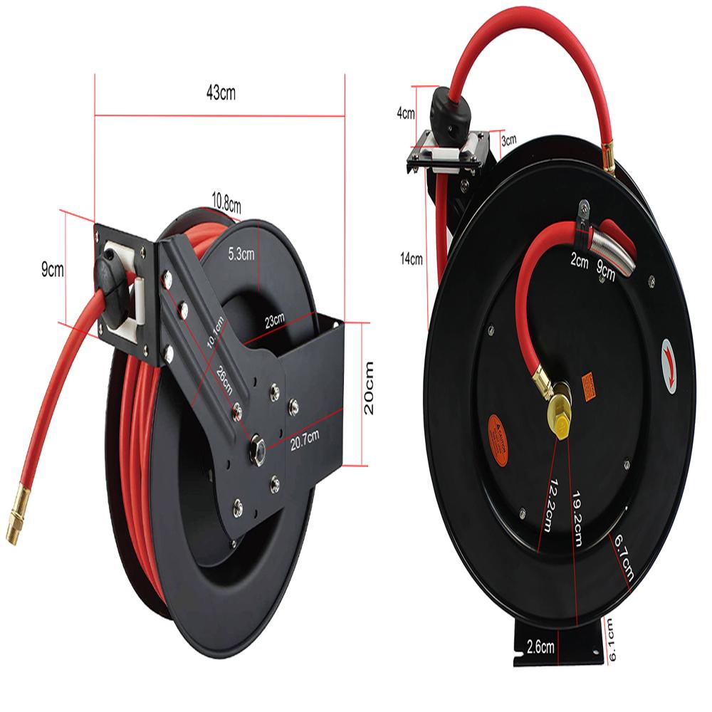Auto air hose reel