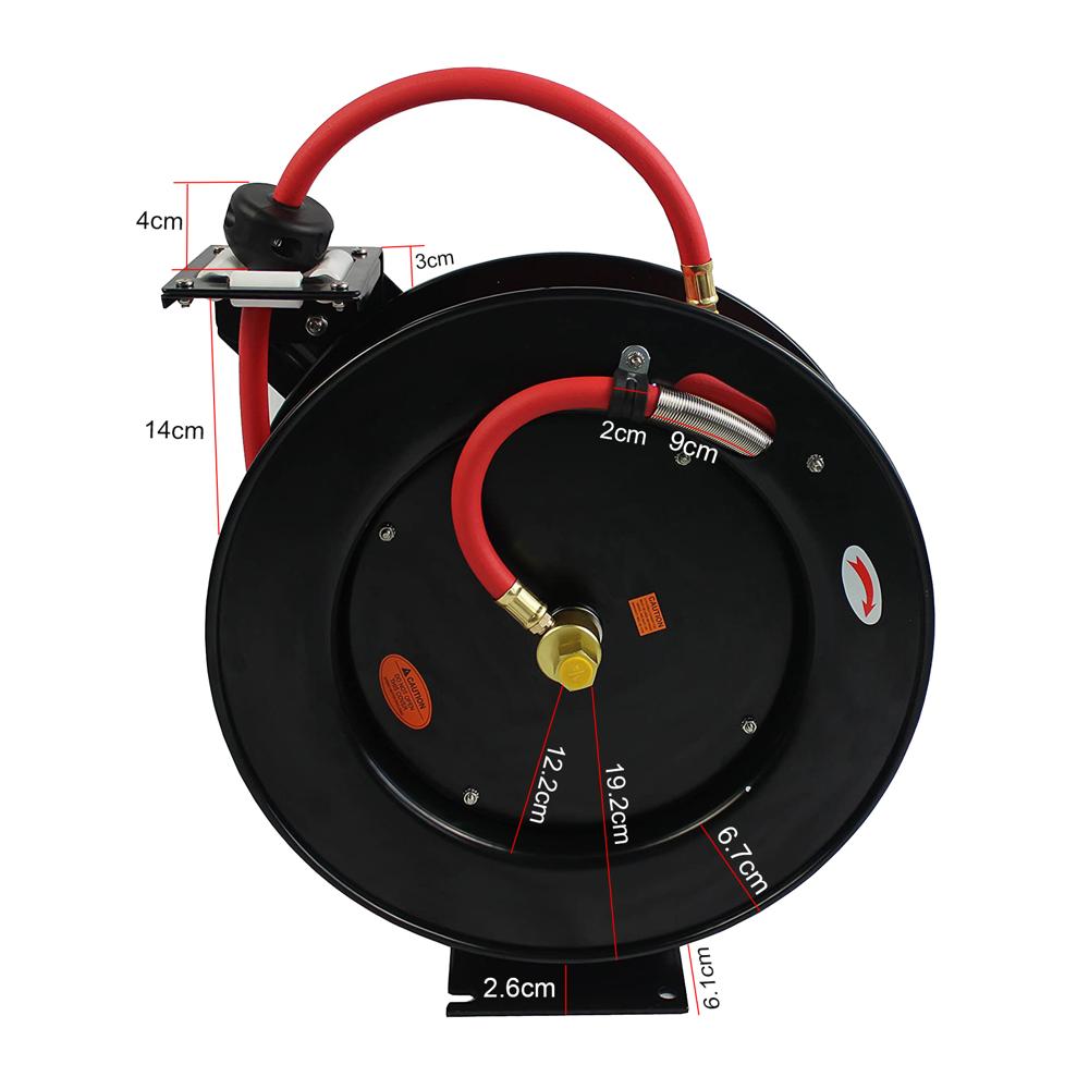 Auto air hose reel
