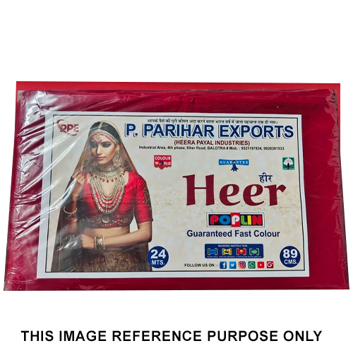 Heer Poplin Fabric - Attributes: Quick Dry