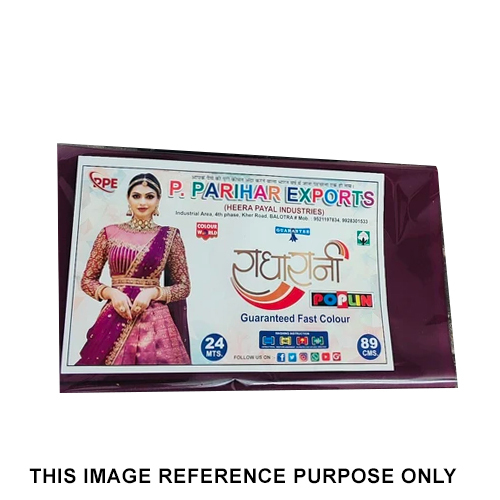 Radha Poplin Fabric - Attributes: Washable