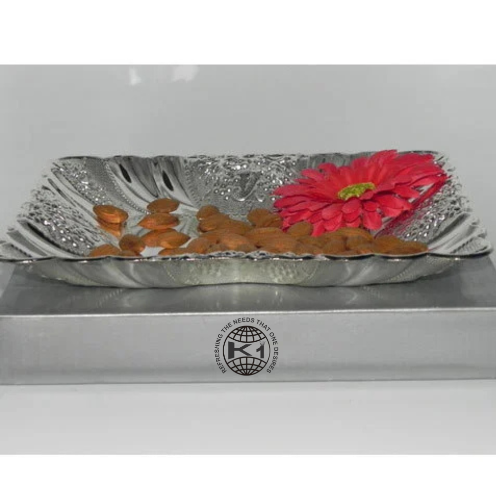 decorative metal serving tray