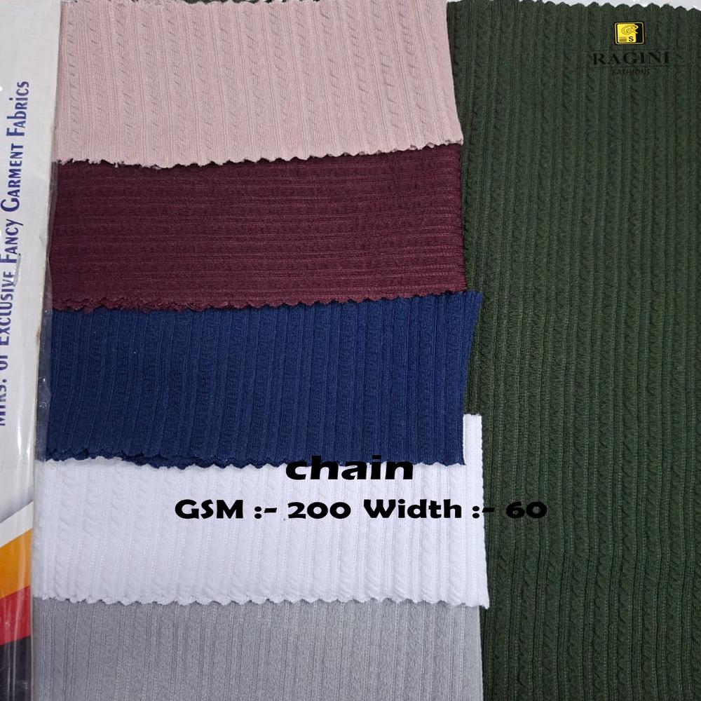 RAGINI FABRICS: PREMIUM CHAIN RIB KNIT FABRIC