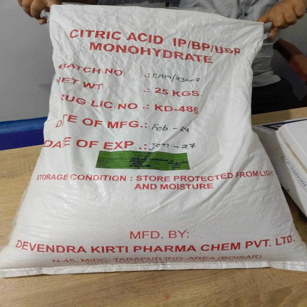 Citric Acid Monohydrate IP