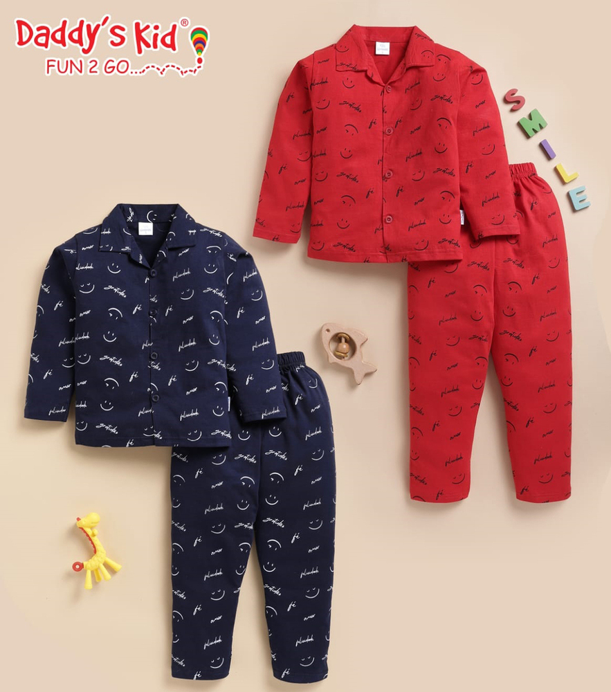 Boys Full Sleeves Night Suits