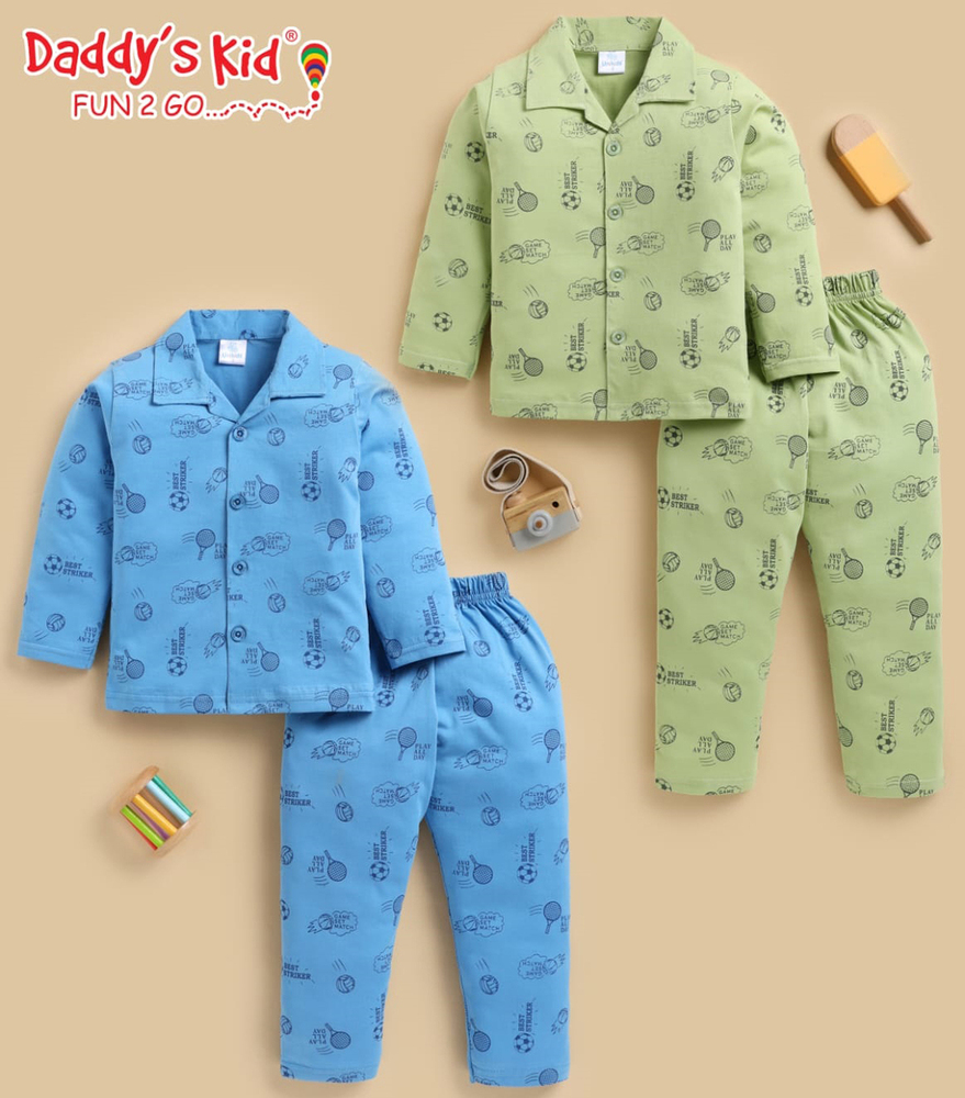 Boys Full Sleeves Night Suits