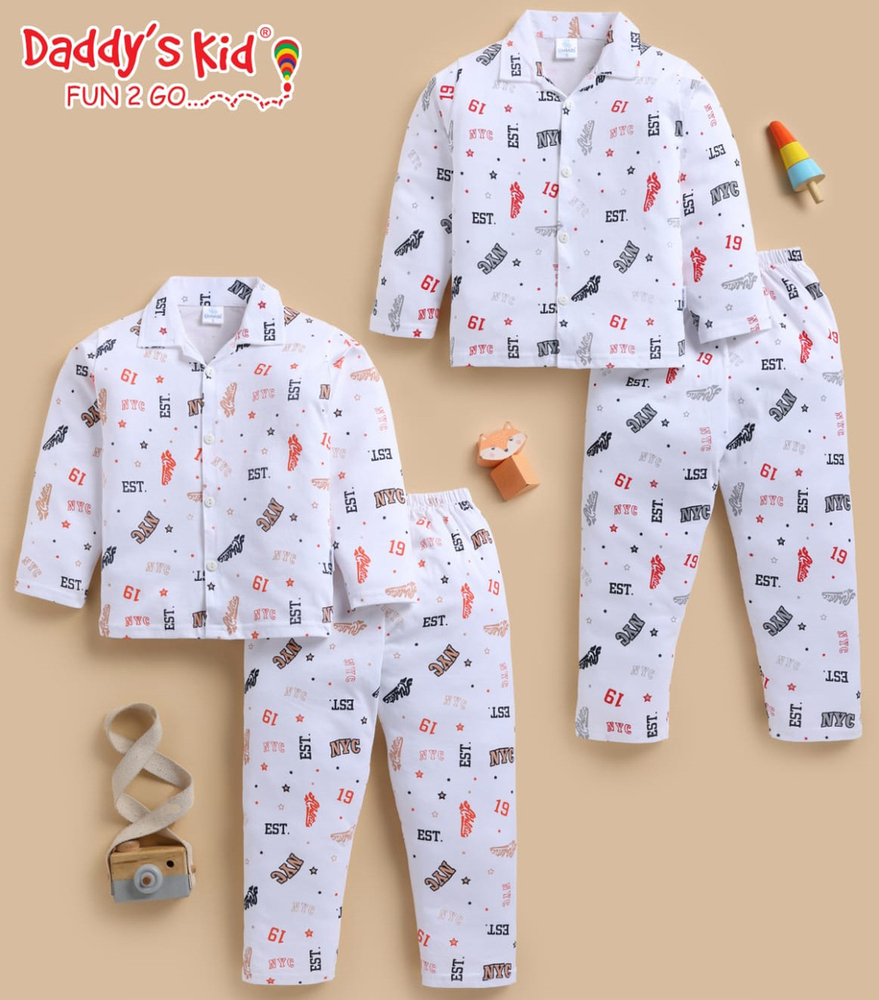 606 Boys Relaxed Fit Night Suit - Color: Different Available