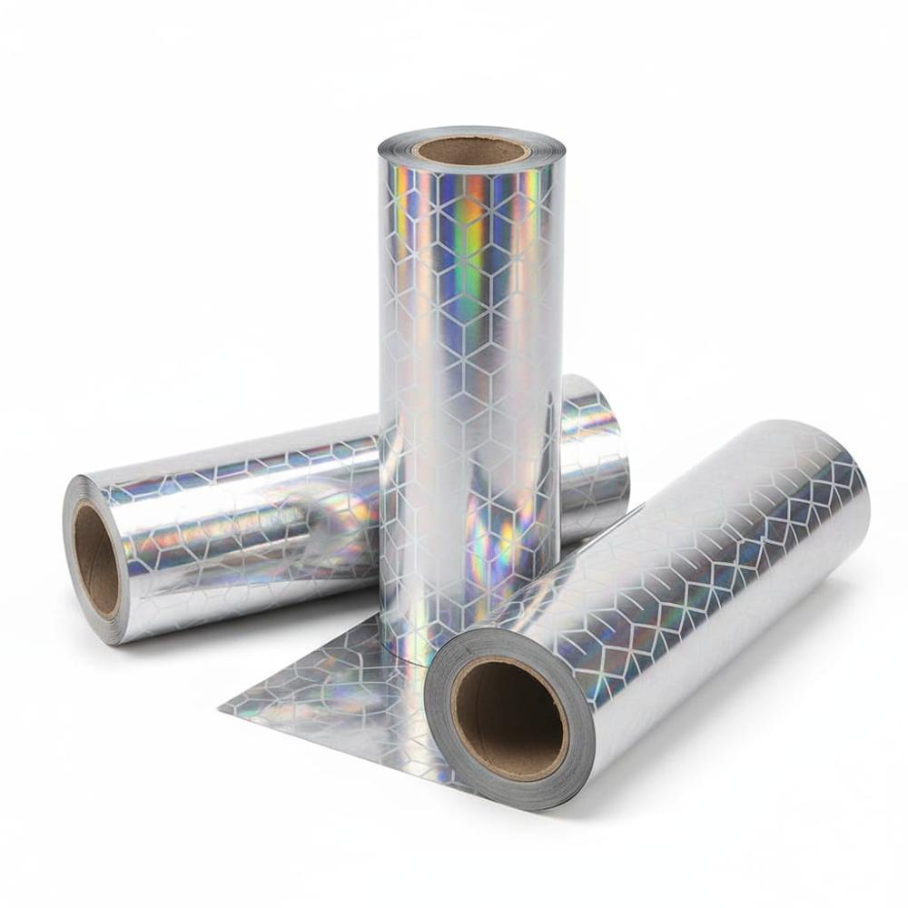 Silver Textured Holographic Films