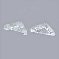 Glass Corner Bracket - Finish: Brushed Satin