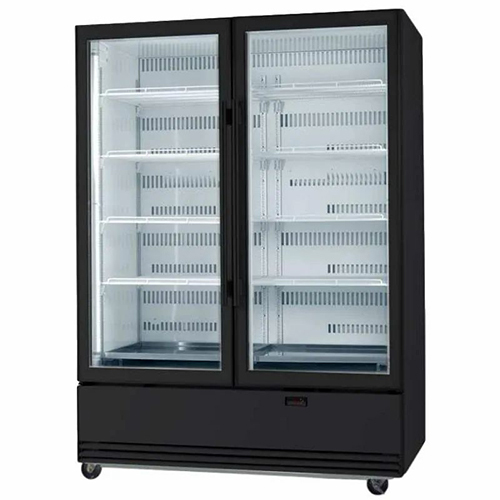 Two Door Refrigerator - Color: Black