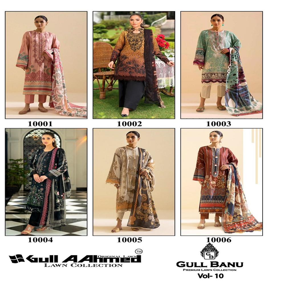 	Gullahmed Gull Banu Vol 10 Karachi Dress Material