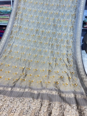 Pure Silk heavy embroidery Saree
