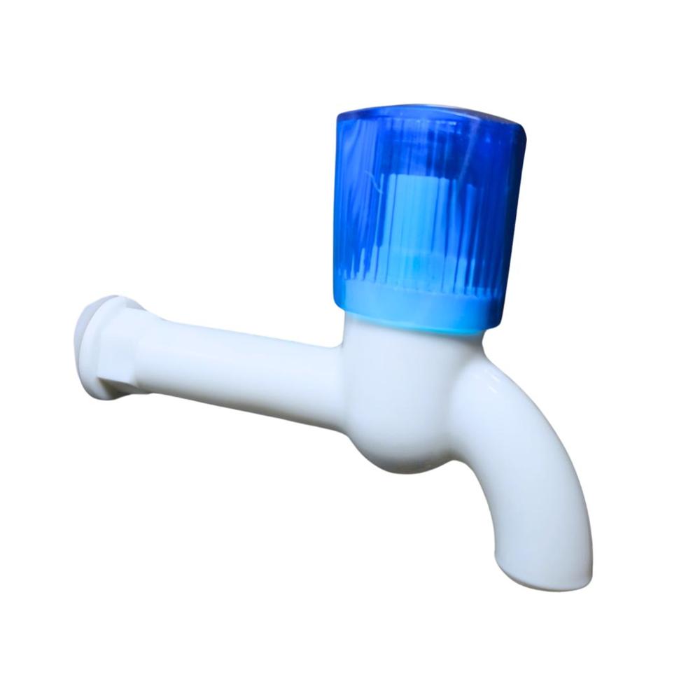 Ue Square Crystal Long Body Bibcock - Color: White