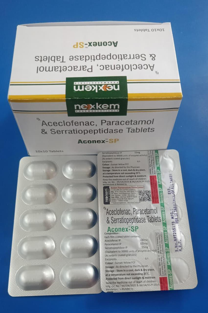 Aceclofenac Paracetamol And Serratiopeptidase Tablets - Storage Instructions: Normal Room Temperature