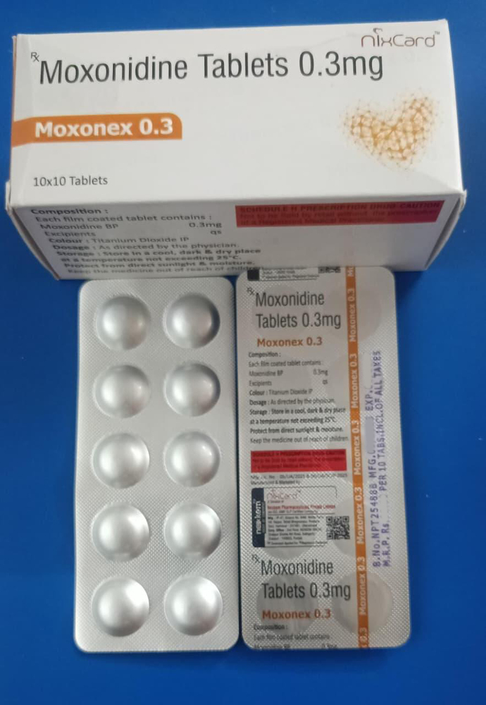 0.3Mg Moxonidine Tablets - Storage Instructions: Cool & Dry Place