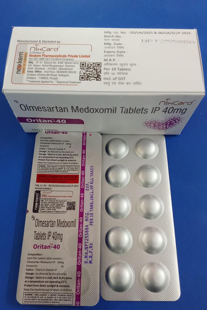 40Mg Olmesartan Medoxomil Tablets Ip - Storage Instructions: Cool & Dry Place