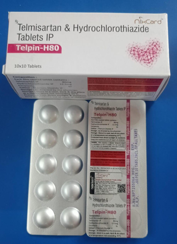 Telmisartan And Hydrochlorothiazide Tablets Ip - Physical Form: Capsules
