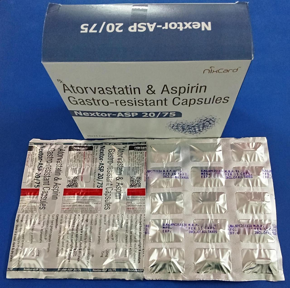 Atorvastatin And Aspirn Gastro-Resistant Capsules - Physical Form: Tablets