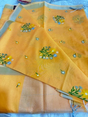 Cotton Zari Patta Saree