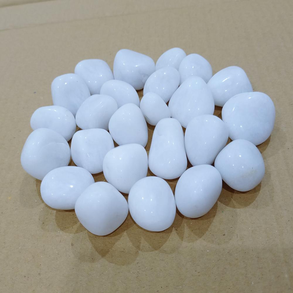 landscaping outdoor bulk used supper White Marble Pebble Stone
