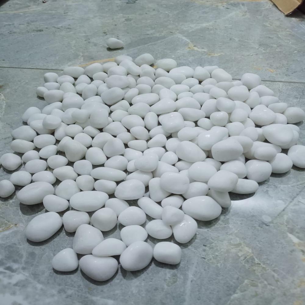 landscaping outdoor bulk used supper White Marble Pebble Stone