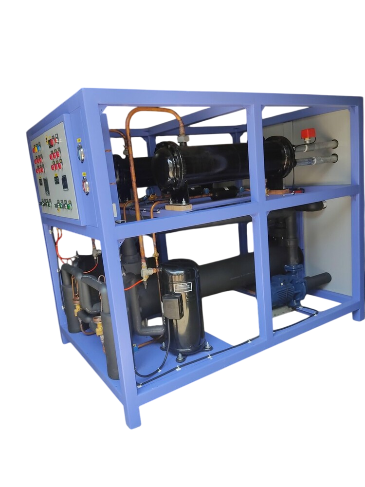 Scroll Water Cooled Chiller 20 Tr - Color: Blue