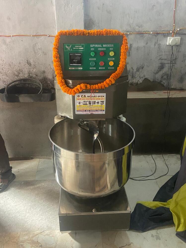 250 किग्रा स्टेनलेस स्टील स्पाइरल मिक्सर