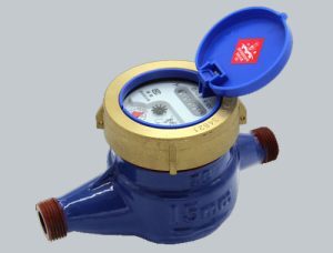 Deomestic Water Meter - Color: Blue & Golden