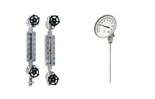 Temperature And Water Level Gauge - Color: Silver