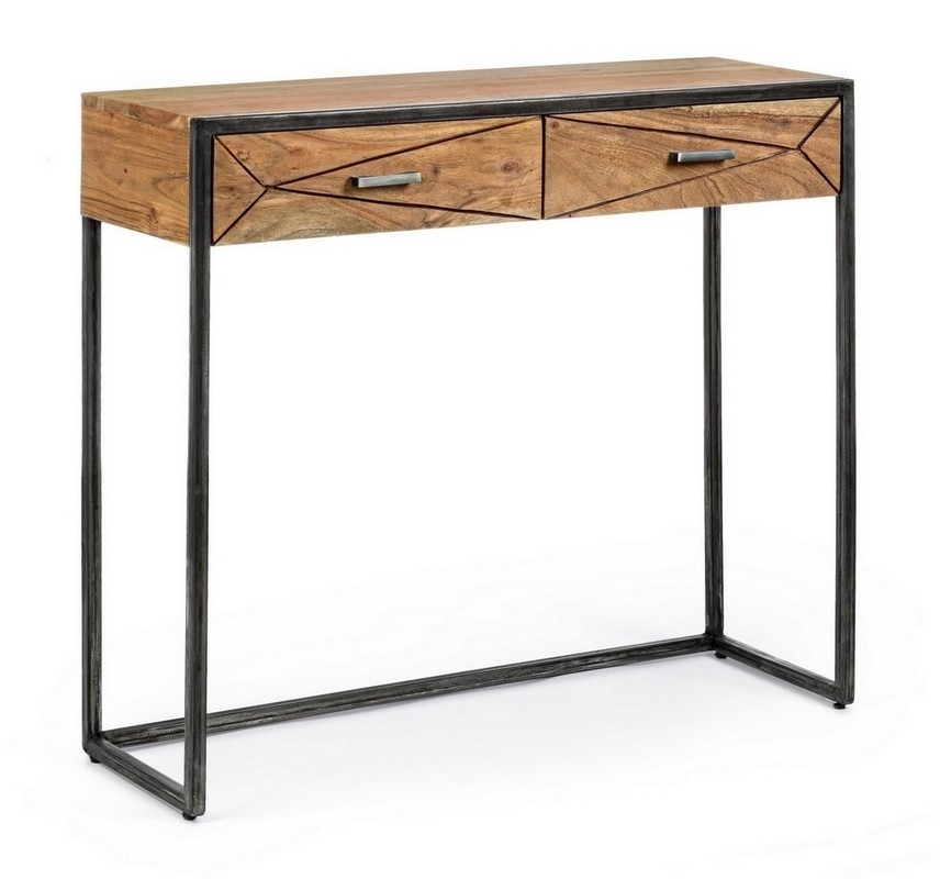 Aranya 2-Drawer Solid Wood Console Table