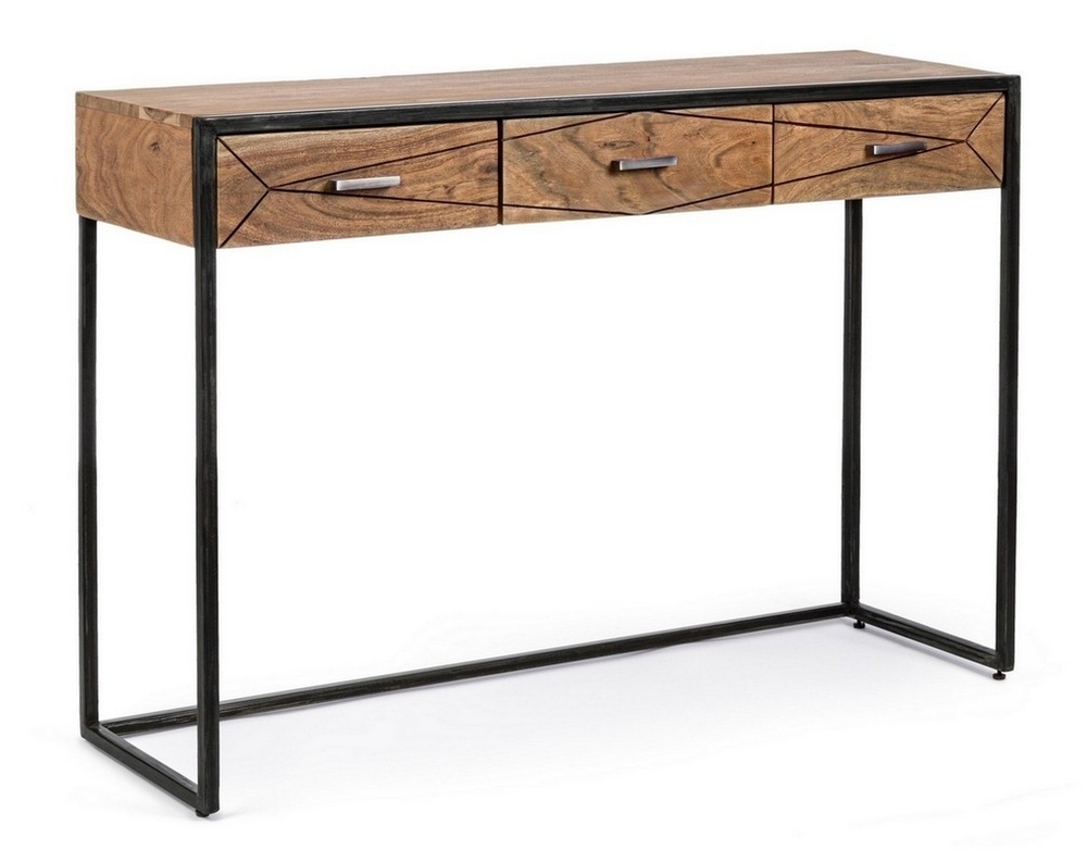 Aranya 3-Drawer Solid Wood Console Table