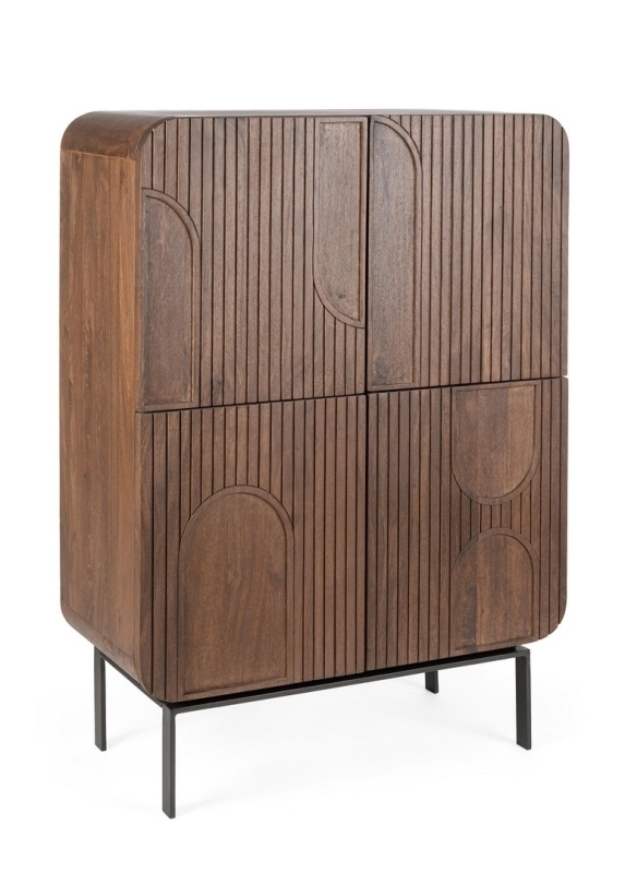 Nivaha Tall Solid Wood Sideboard