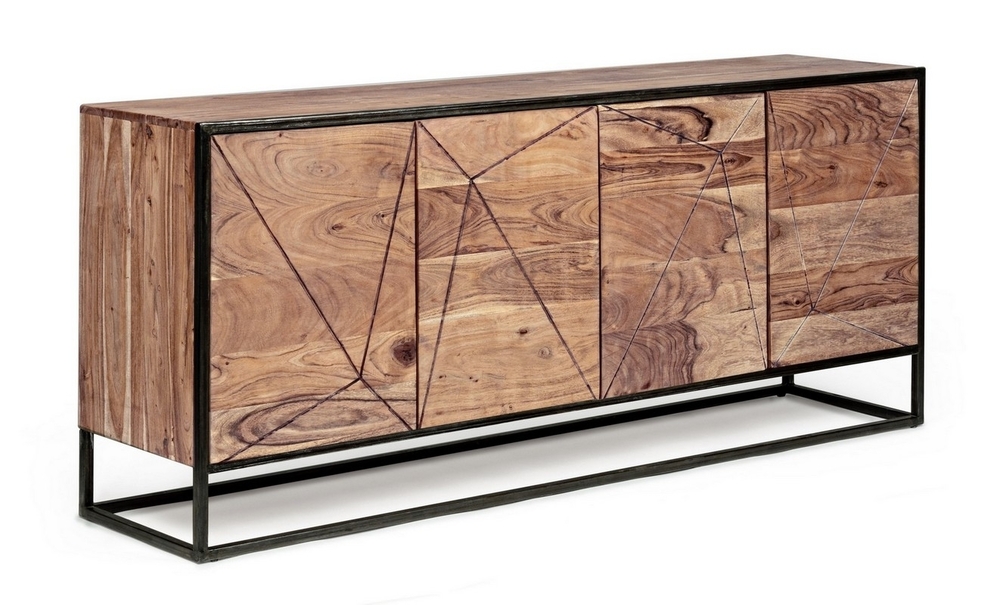 Side Board 4 Door - Assembly: No Assembly Required