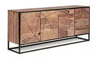 Arnya 4-door Solid Wood Sideboard - Assembly: No Assembly Required