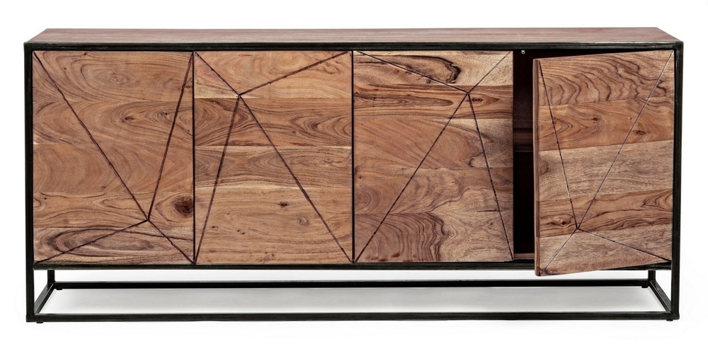 Side Board 4 Door - Assembly: No Assembly Required