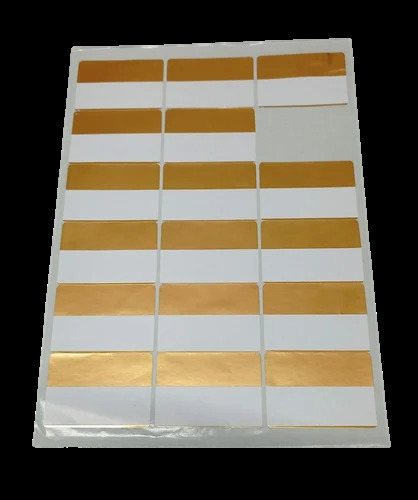 Golden A4 Sticker Label Sheet - Color: Different Available