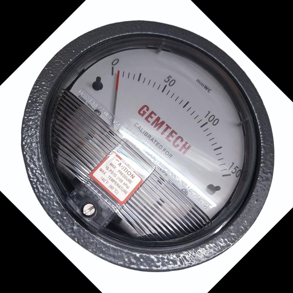 GEMTECH DIFFERENTIAL PRESSURE GAUGE For Vikram Udyogpuri Industrial Area Madhya Pradesh