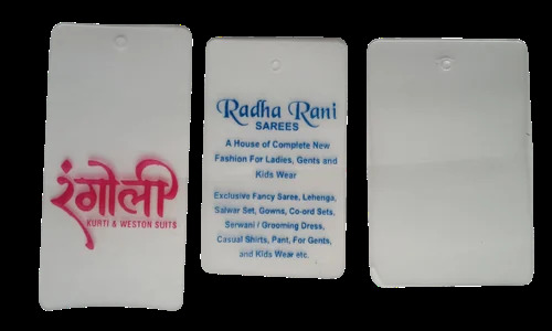 Plastic Pvc Tags - Color: Different Available