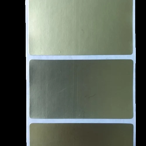 Golden Plain Barcode Label - Attributes: Heat Sensitive