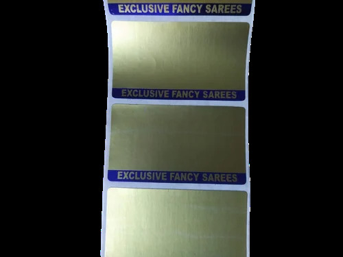 Glossy Golden Printed Barcode Roll - Color: Different Available