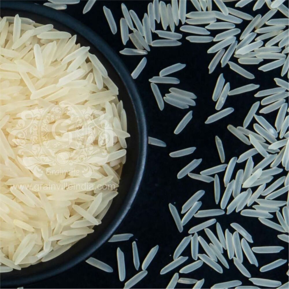 1121 White Creamy Sella Basmati Rice - Cultivation Type: Organic