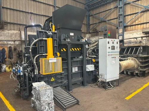 Scrap Baling Press Continuous Baler - Color: Black