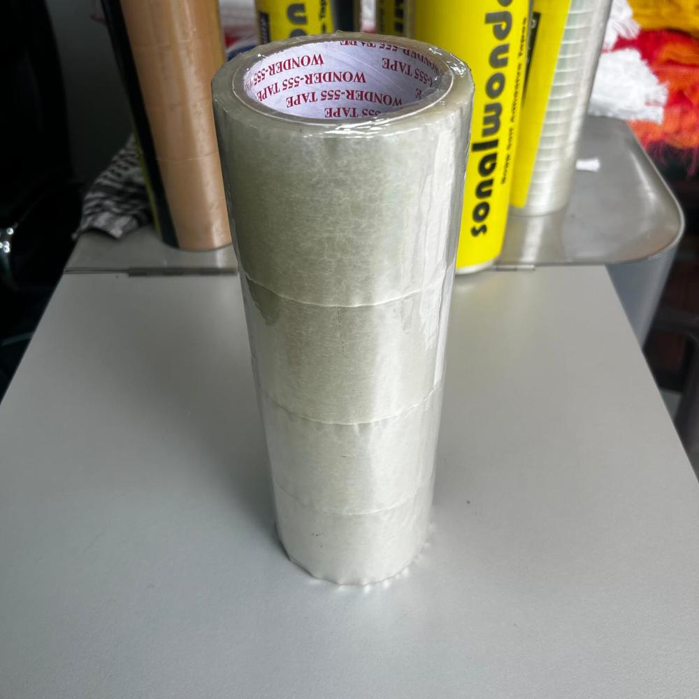 65mtr Transparent Bopp Tape (12mm, 18mm, 24mm, 36mm, 48mm, 72mm)