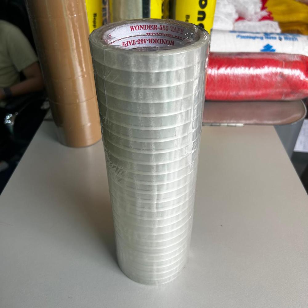 65mtr Transparent Bopp Tape (12mm, 18mm, 24mm, 36mm, 48mm, 72mm)