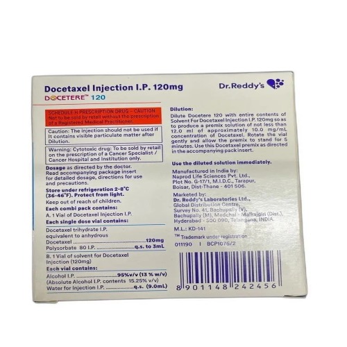 Docetere 120 mg Injection