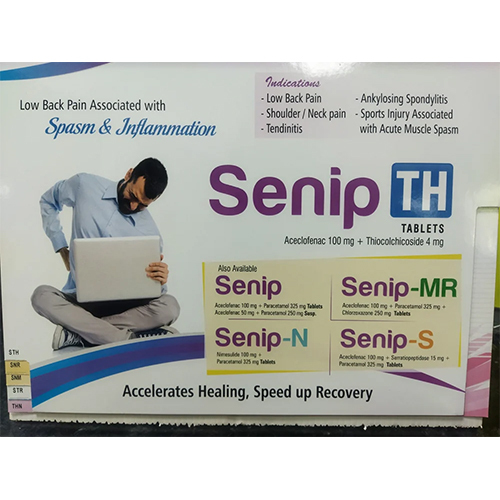 Aceclofenac Paracetamol And Serratiopeptidase Tablets