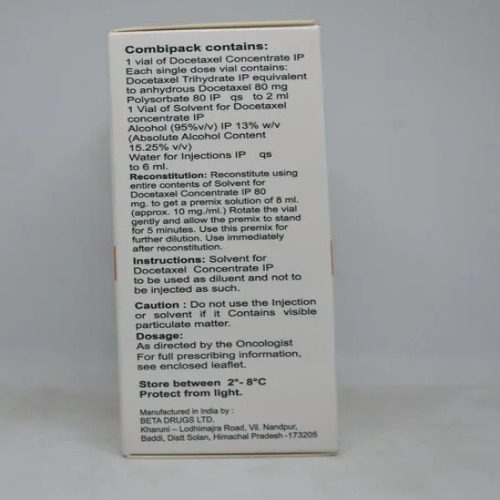Docetero 80 Mg Injection - Physical Form: Liquid