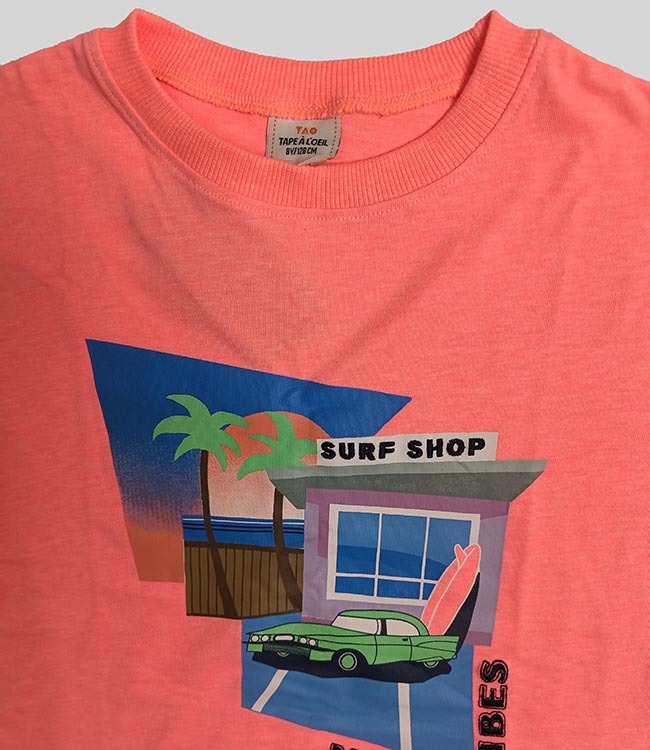 Girls Printed Boxy Fit Top