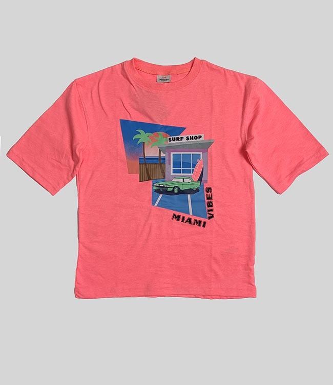 Girls Printed Boxy Fit Top