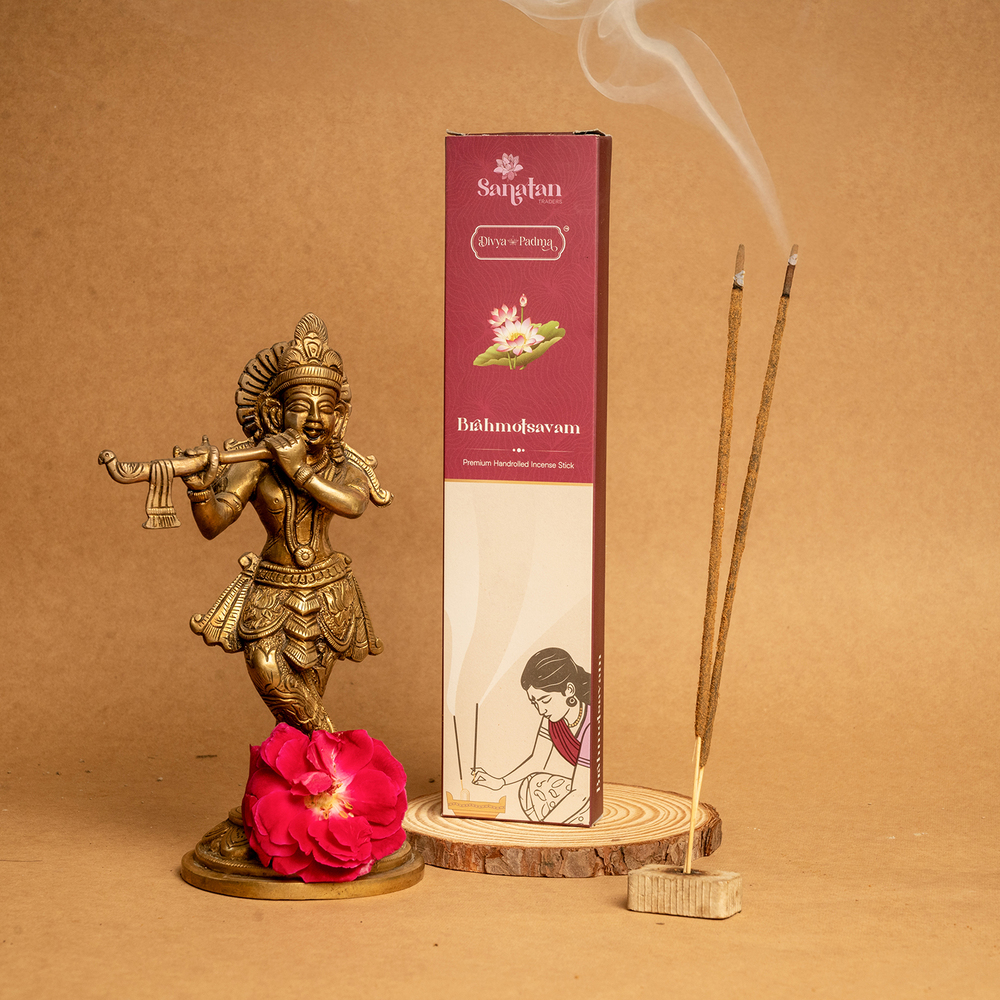 Brahmotsavan Premium Handrolled Incense Sticks - Diameter: 2-3 Millimeter (Mm)