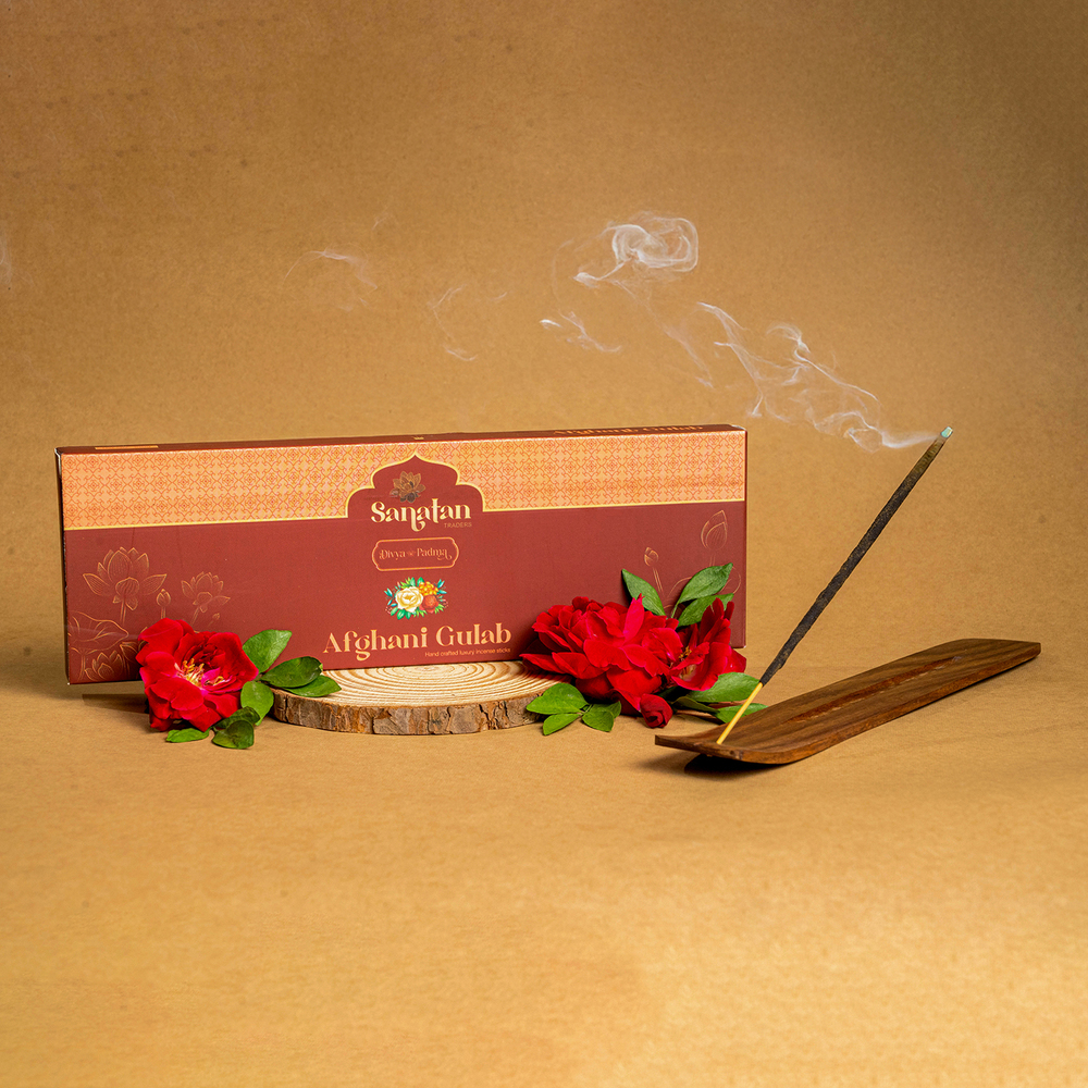 Afghani Gulab Luxury Incense Sticks - Diameter: 2-3 Millimeter (Mm)